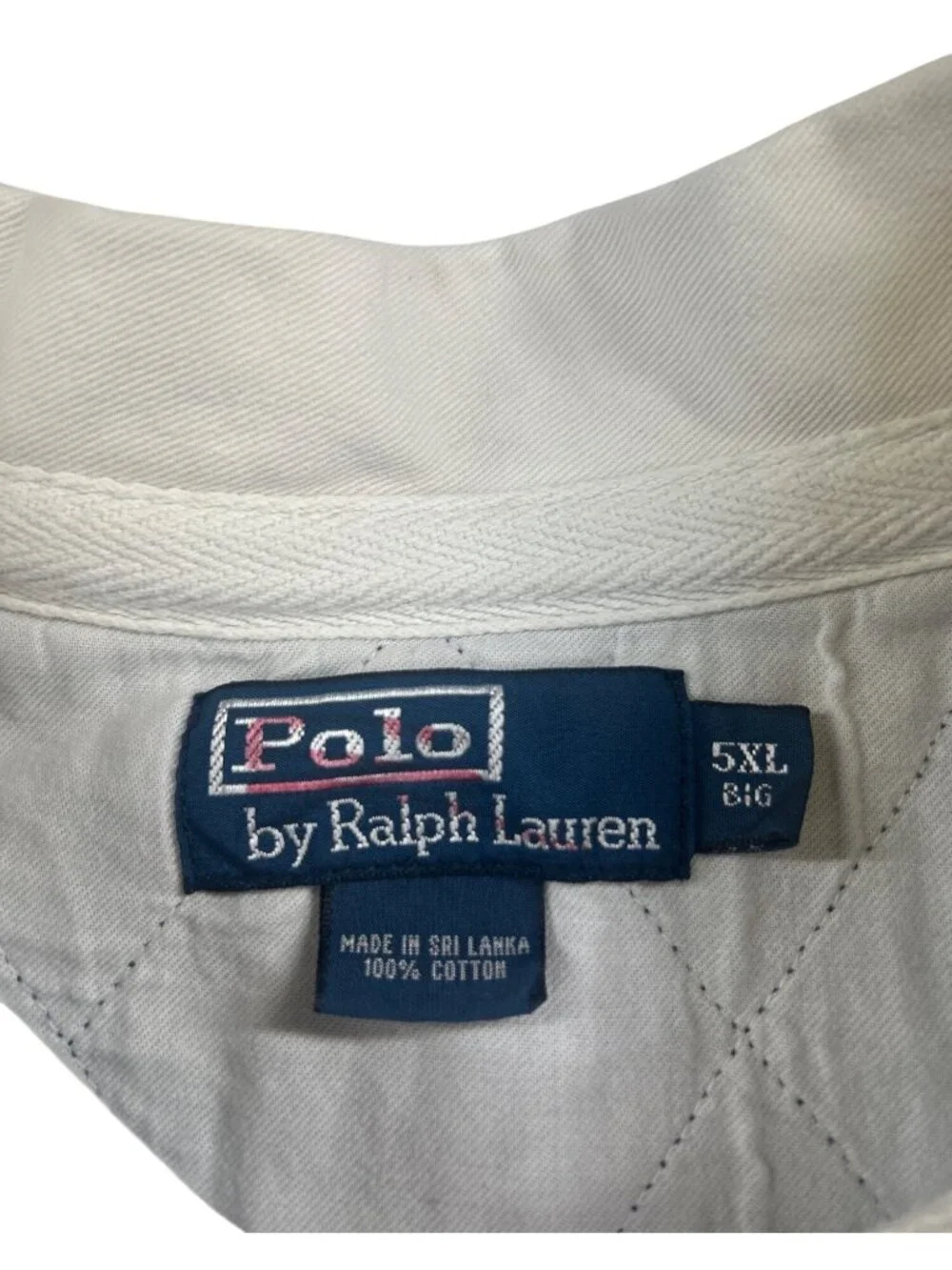 Vintage 90s Polo Ralph Lauren Rugby Shirt Men's 5XL Navy Embroidered Pony